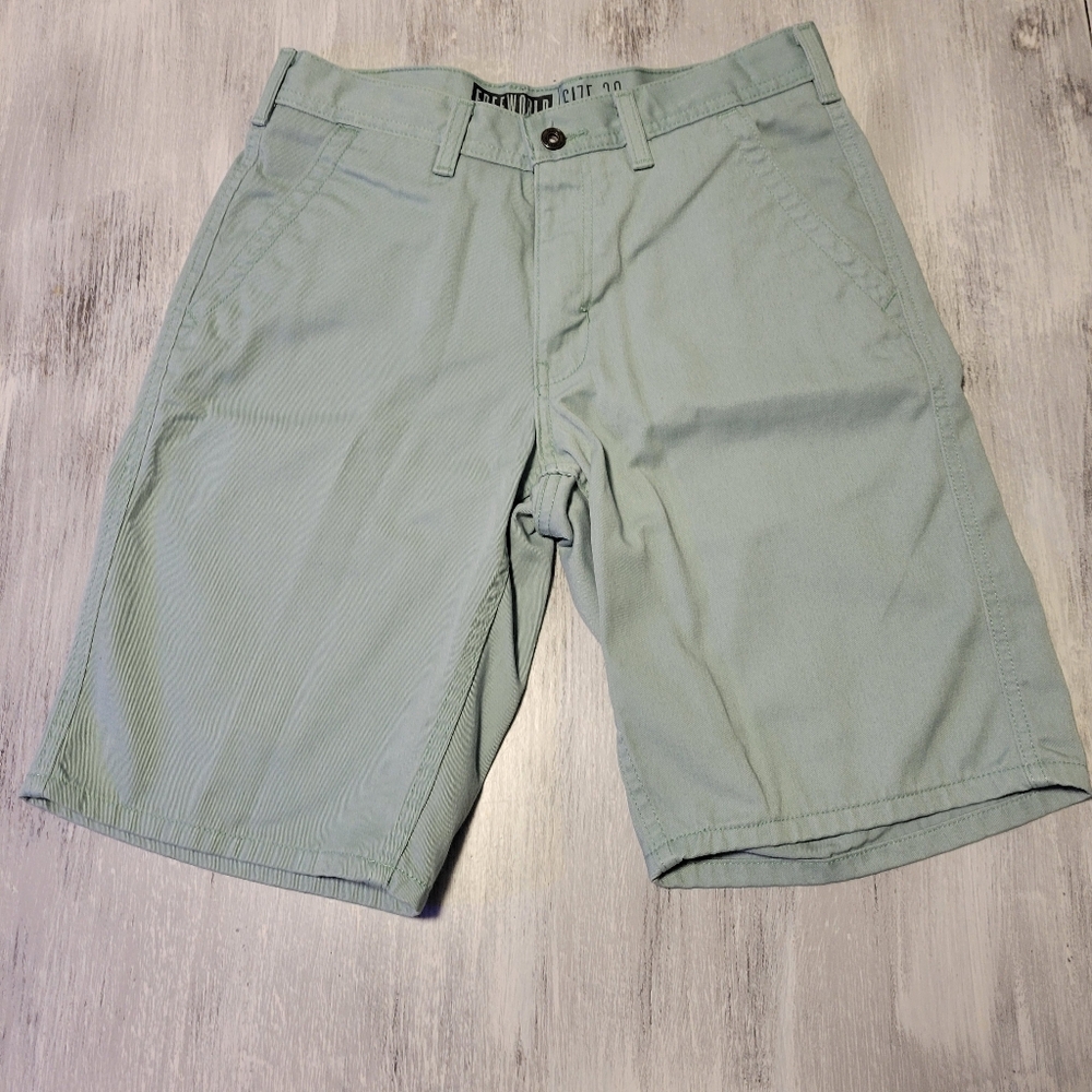 Light Green Freeworld Shorts Size 30
